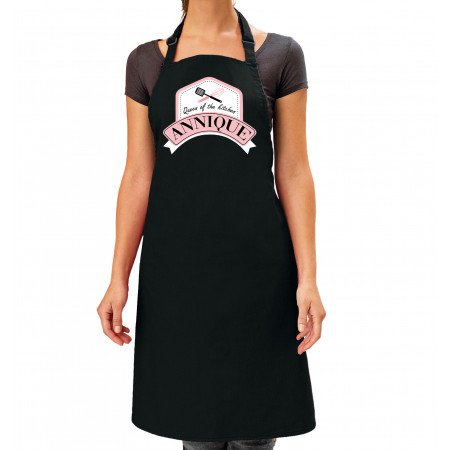 Queen of the kitchen Annique apron black for women