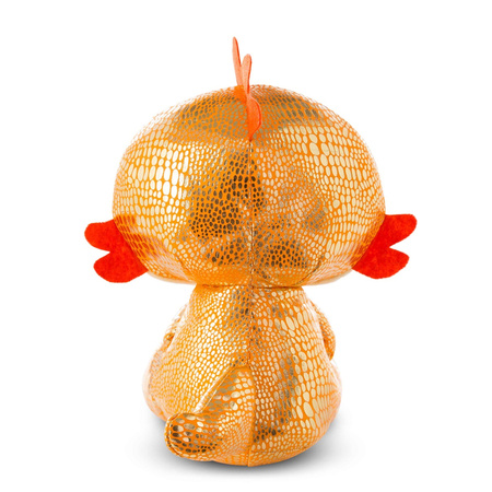 Nici draak Yo-Yo - pluche knuffel - oranje - 15 cm