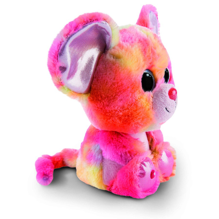 Nici muis Candypop - pluche knuffel - roze - 25 cm