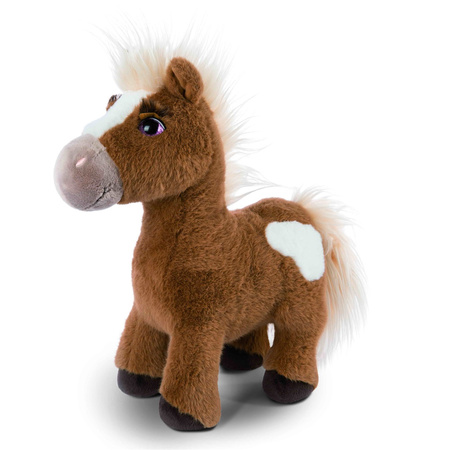 Nici Mystery Hearts Pony/paard Lorenzo pluche knuffel - bruin - 35 cm