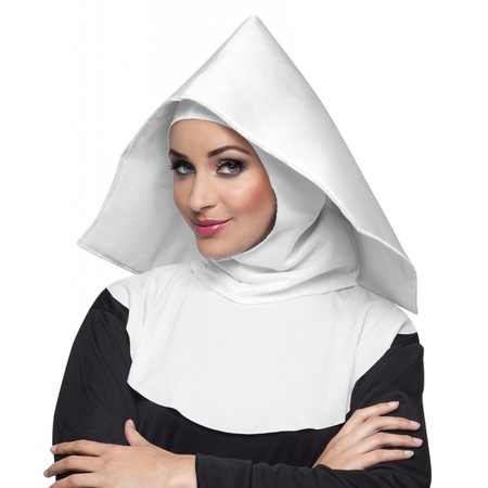 Carnaval Nons hat white Mother Superior