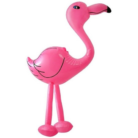 Opblaasbare eend en flamingo
