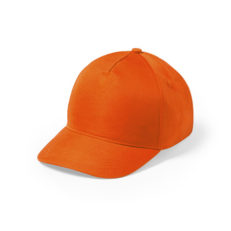 Oranje 5-panel baseballcap voor kinderen