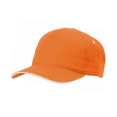 Oranje heavy baseballcaps for adults