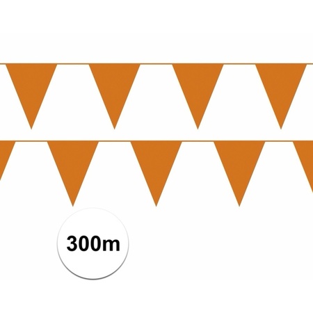 Oranje vlaggenlijnen pakket 300 meter