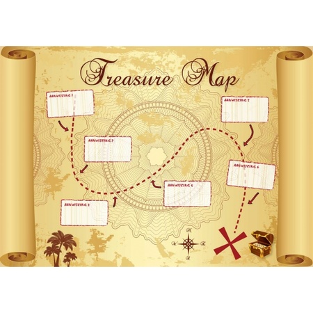 Pirate treasure map A2