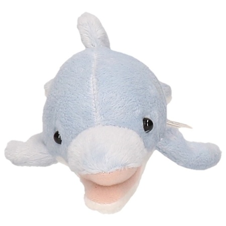 Pluche blauwgrijze dolfijn knuffel 26 cm speelgoed