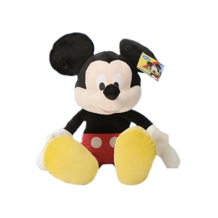 Negende ZuidAmerika Treinstation Pluche Disney Mickey Mouse knuffel 49 cm speelgoed bij Fun en Feest België