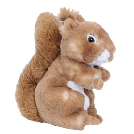 Plush soft toys squirrel - brown - 20 cm