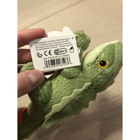 Pluche knuffel Krokodil van 13 cm