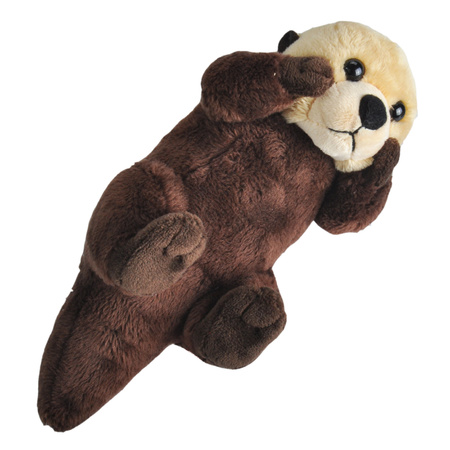 Soft toy animals sea otter 20 cm with real sound