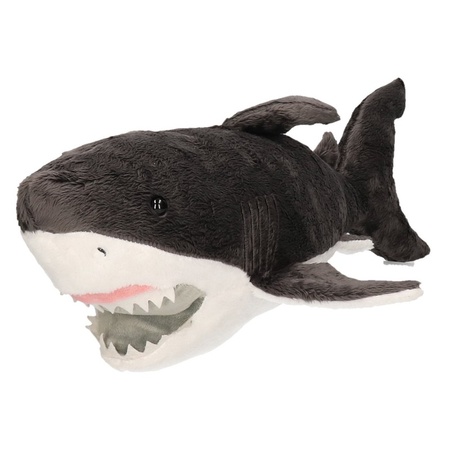 Pluche witte haai knuffel 54 cm speelgoed