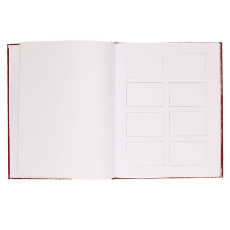 Receptiealbum / gastenboek bordeaux rood 25 x 20 cm