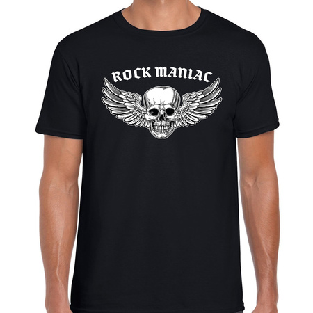 Rock Maniac fashion t-shirt rock / punker zwart voor heren
