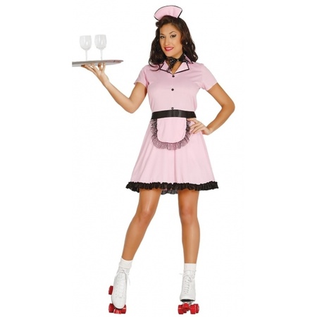 Pink waitress costume