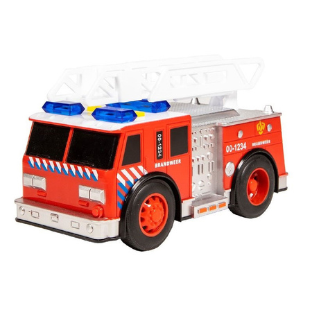 Speelgoed brandweerwagen met licht en geluid 18 x 8 x 10.5 cm   