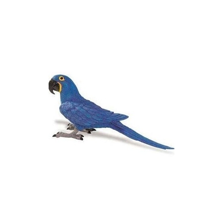Speelgoed figuur blauwe  Ara papegaai van plastic 11 cm