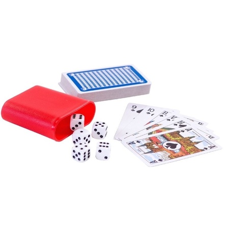 Game box 100 card and dice games