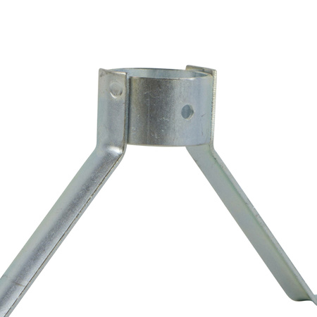 Stokhouder metaal - 3.2 x 18 x 7.5 cm - voor bezemstelen van 28 mm breed