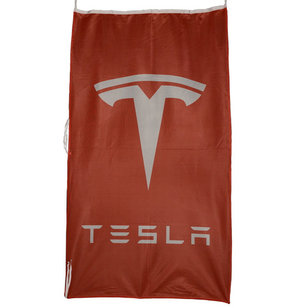 Tesla vlag rood 150 x 90 cm