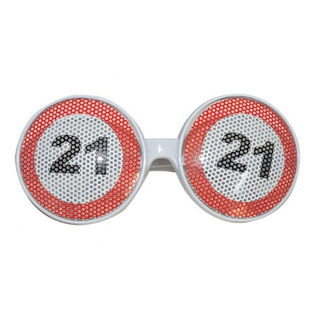 Traffic sign glasses 21 year