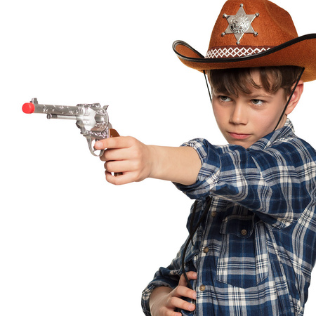 Verkleed speelgoed Cowboy accessoires pistool/revolver 30 cm