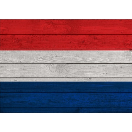 Vintage Nederlandse vlag poster 84 x 59 cm