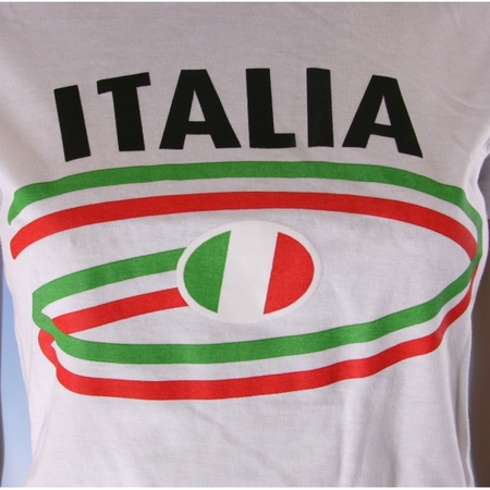 Wit dames t-shirt Italie