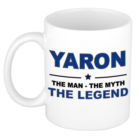 Yaron The man, The myth the legend cadeau koffie mok / thee beker 300 ml