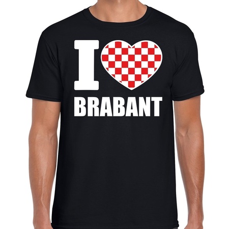 Zwart I love Brabant t-shirt heren